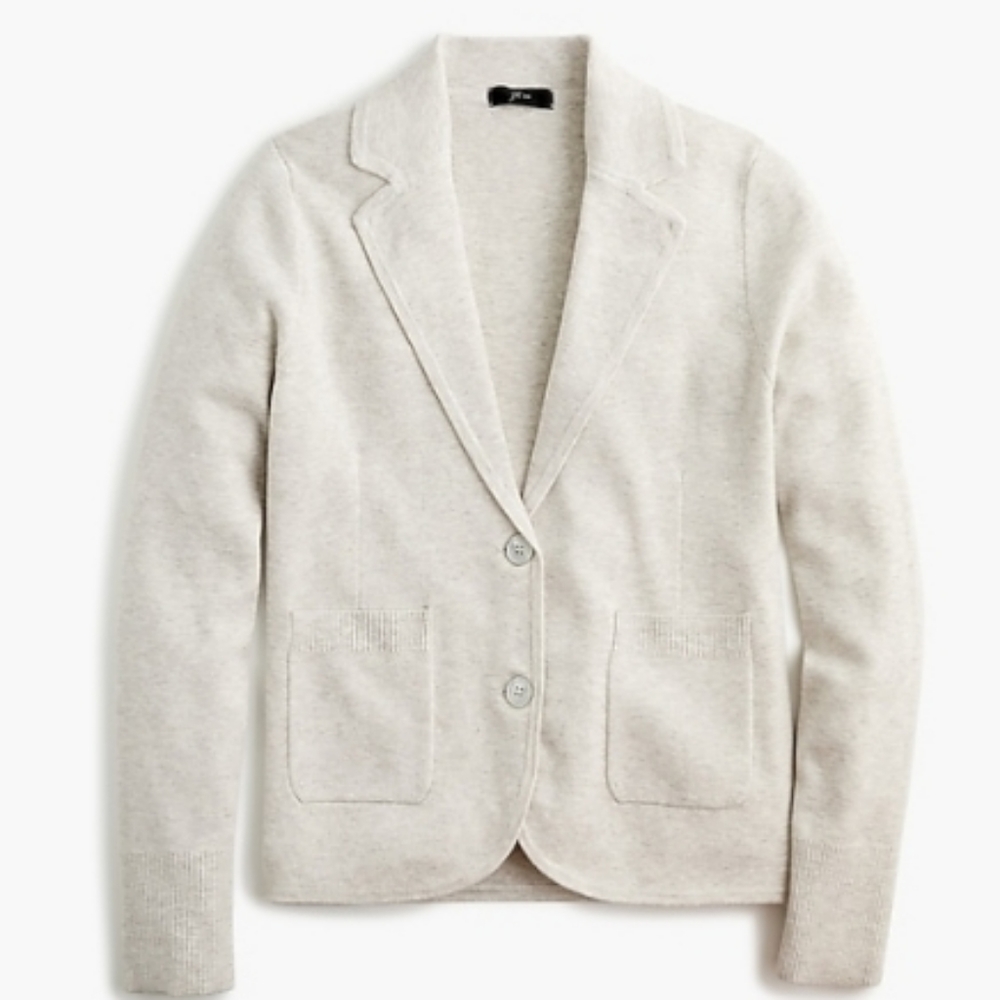 NWT J CREW SWEATER BLAZER XXS